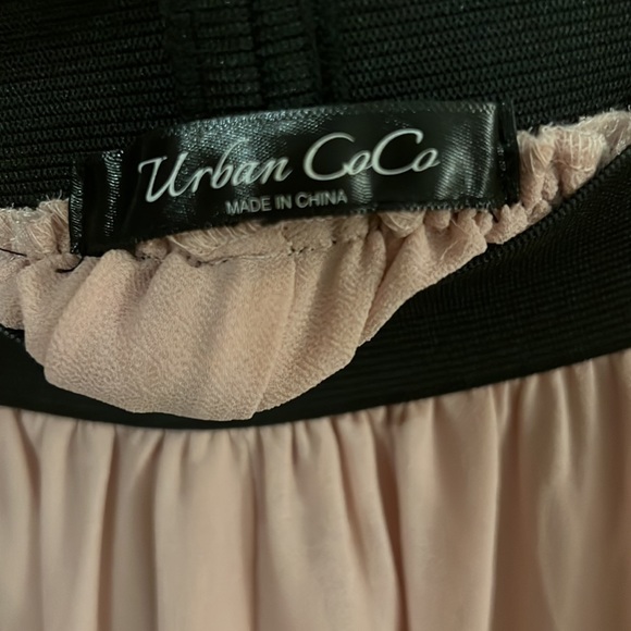 Urban Co Co Blush Tulle Maxi Skirt Soft & Flowy Stretch Waist. - Picture 5 of 6